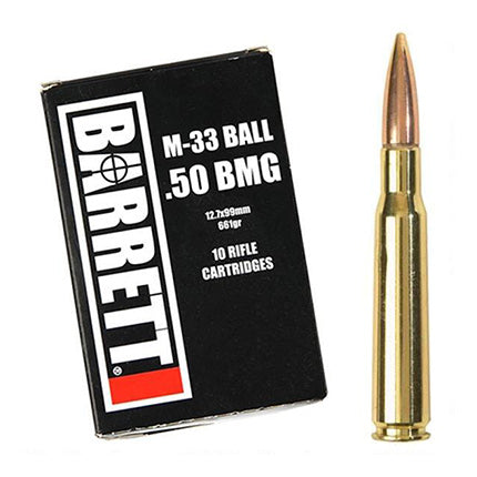 .50 BMG M-33 Ball 10 Round Box
