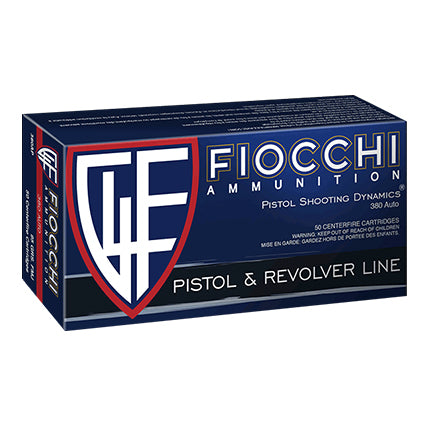 FIOCCHI 380ACP 95GR FMJ