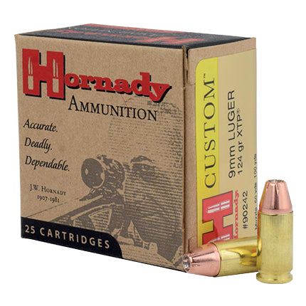 HORNADY 9MM 124GR JHP XTP
