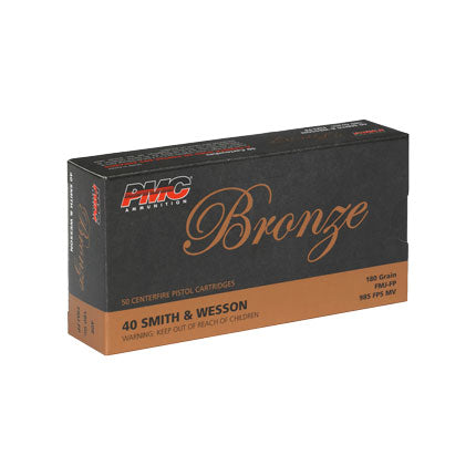 PMC .40 S&W 180GR. FMJ FP 50CT